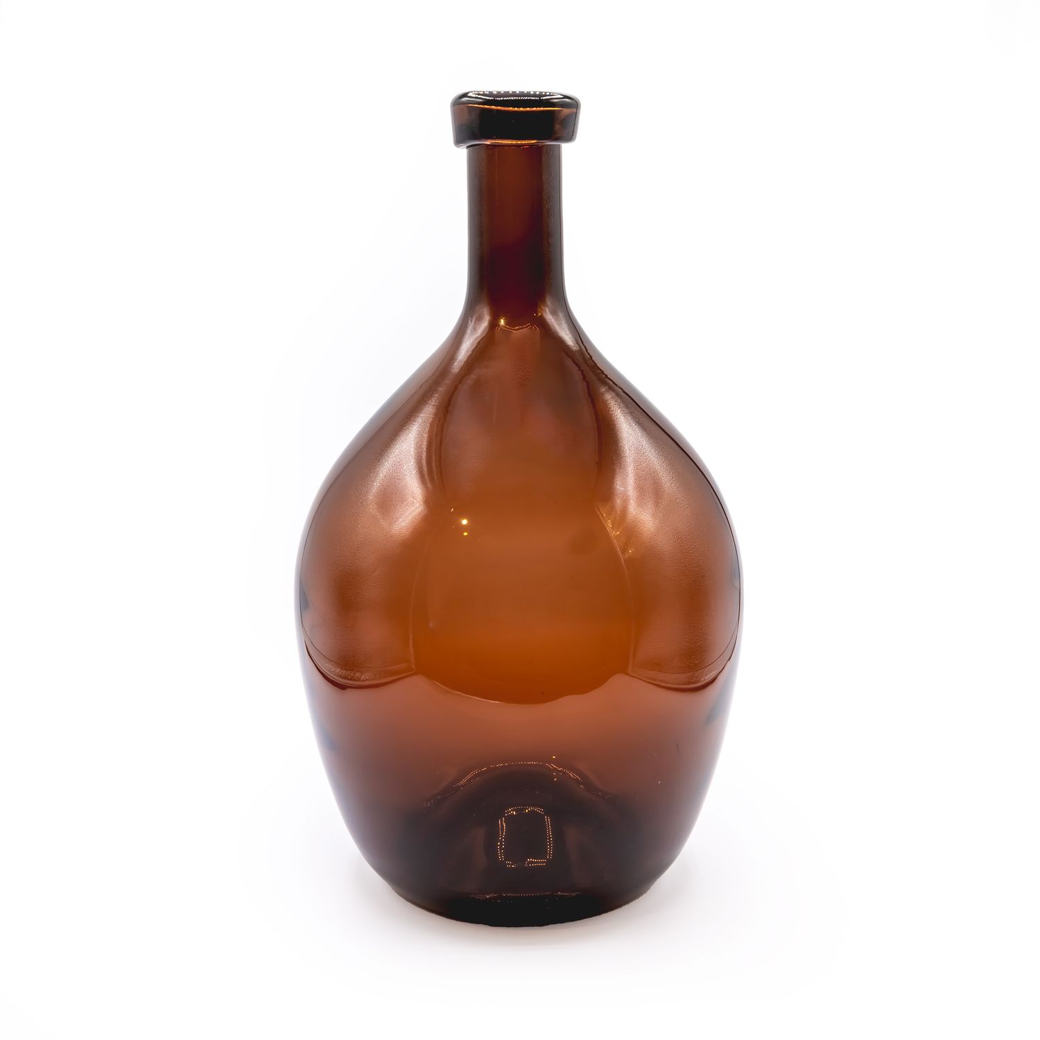 Vase - Brown Glass, Size: Small - 16.5cm x 28cm