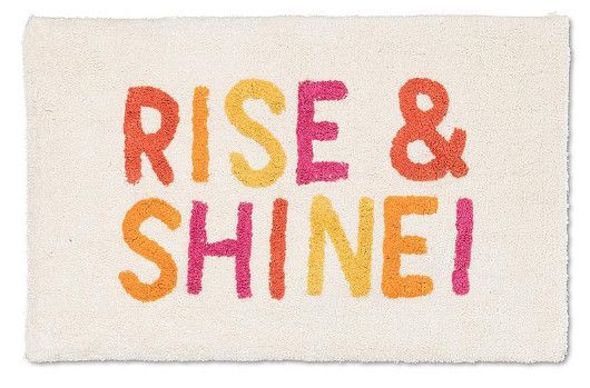 Tufted Bathmat (20 X 32&quot;), Style: Rise &amp; Shine #1