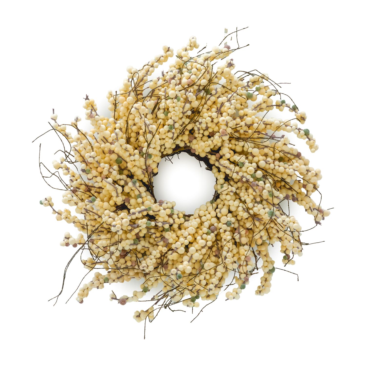 Wreath - MINI White Frosted Berry 15&quot;