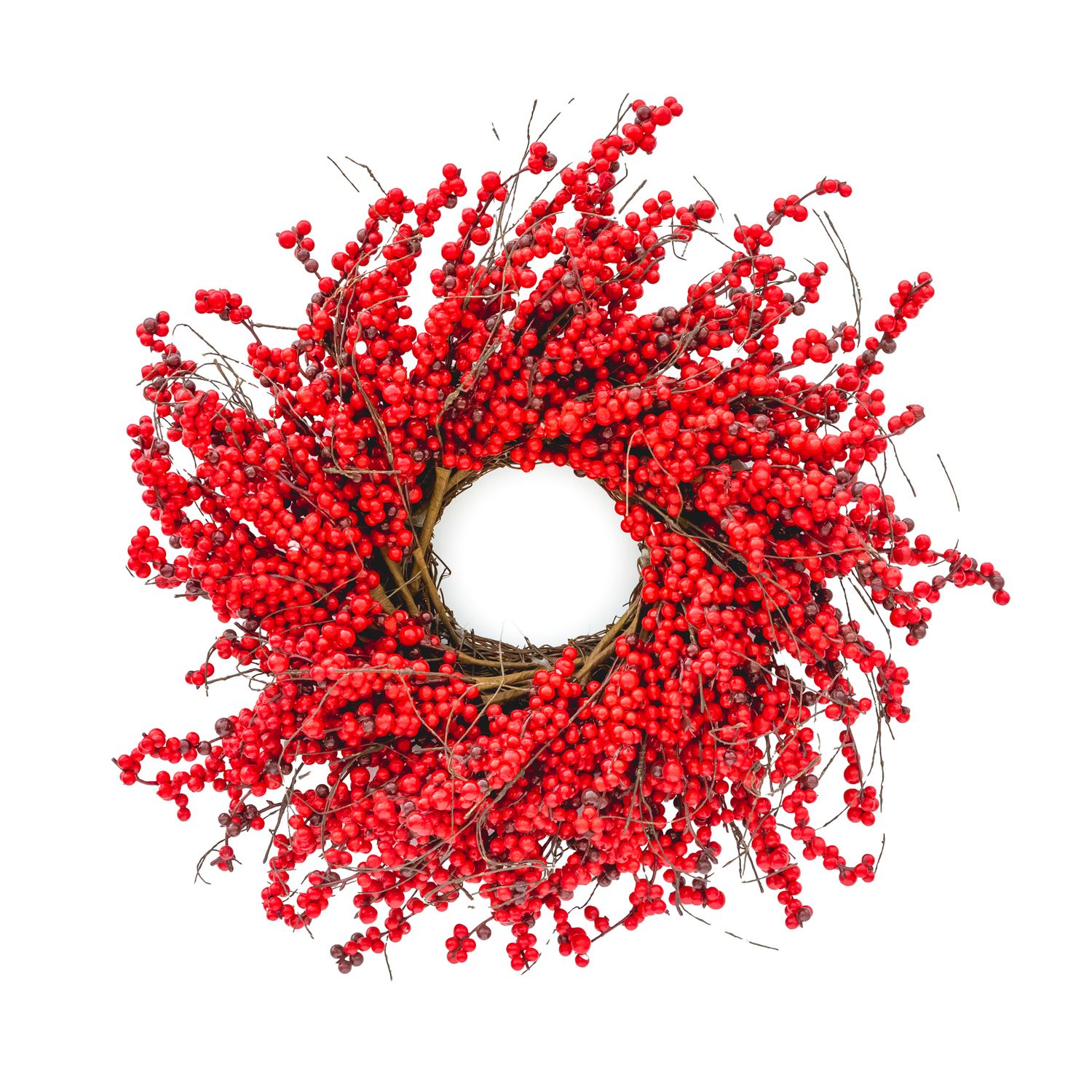 Wreath - Red Mini Berry - 15&quot;
