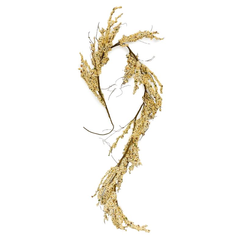 Faux Garland - White Berry 72&quot;