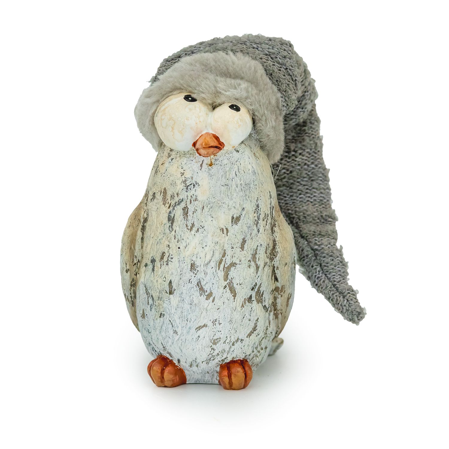 Owl - Grey Cap -Lrg