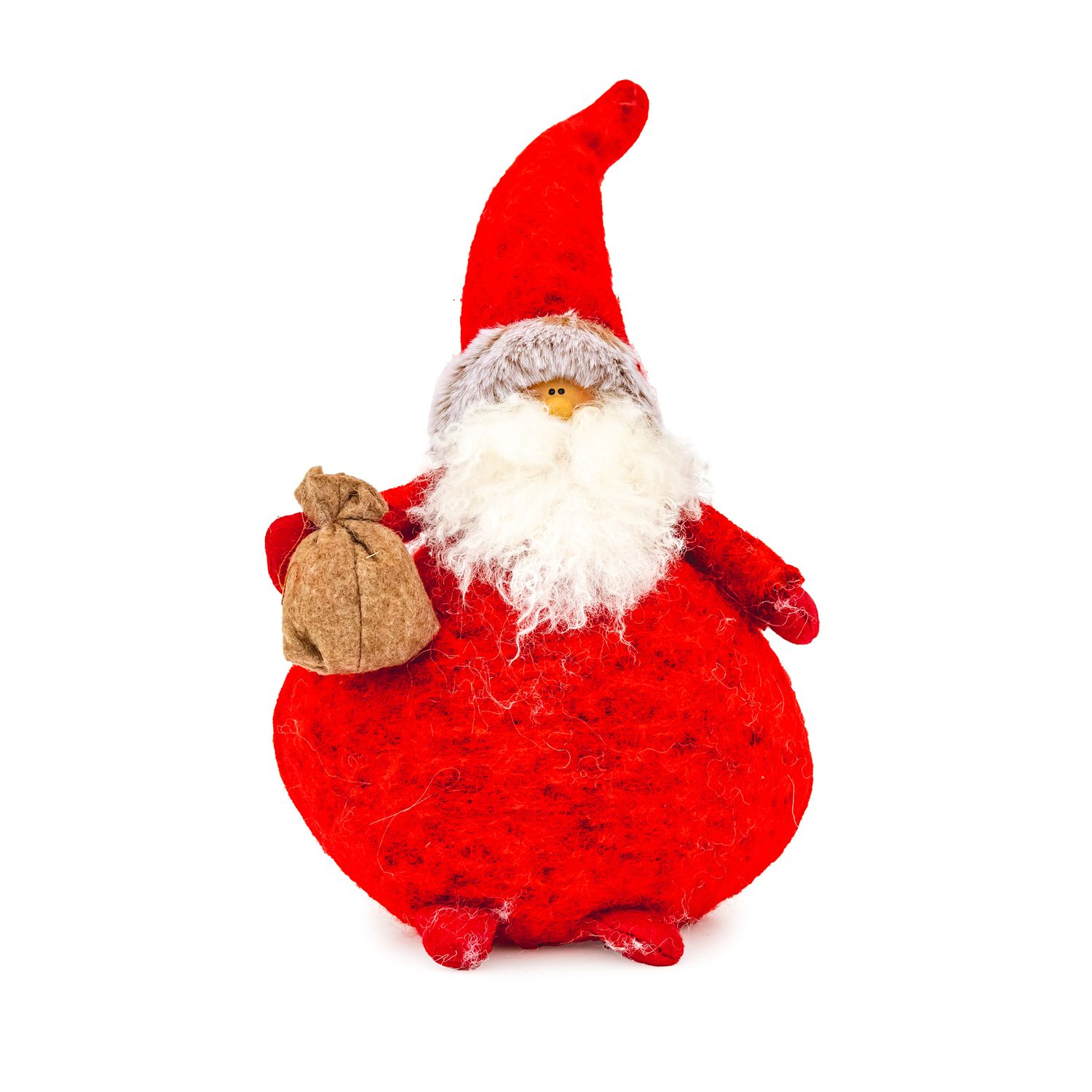 Santa - Round w Bag