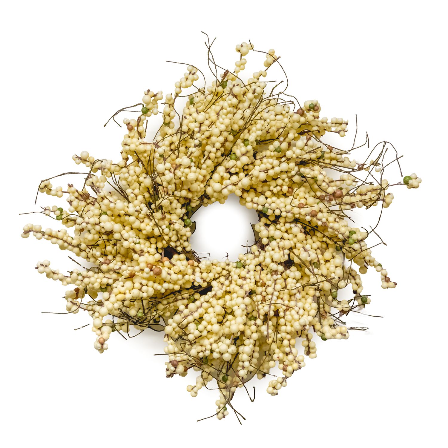 Wreath - MINI White Berry 15&quot;