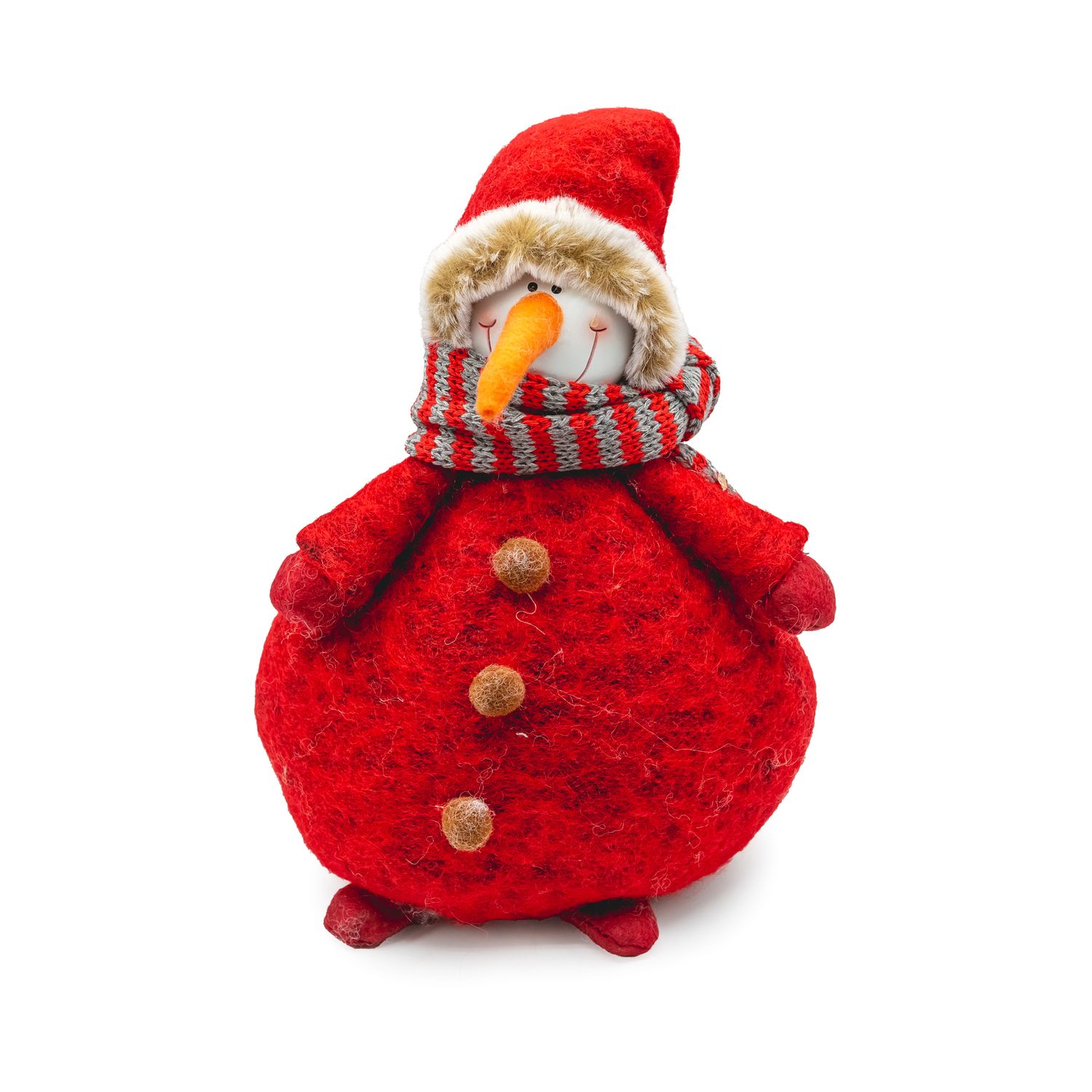 Snowman - Round Red - Sm