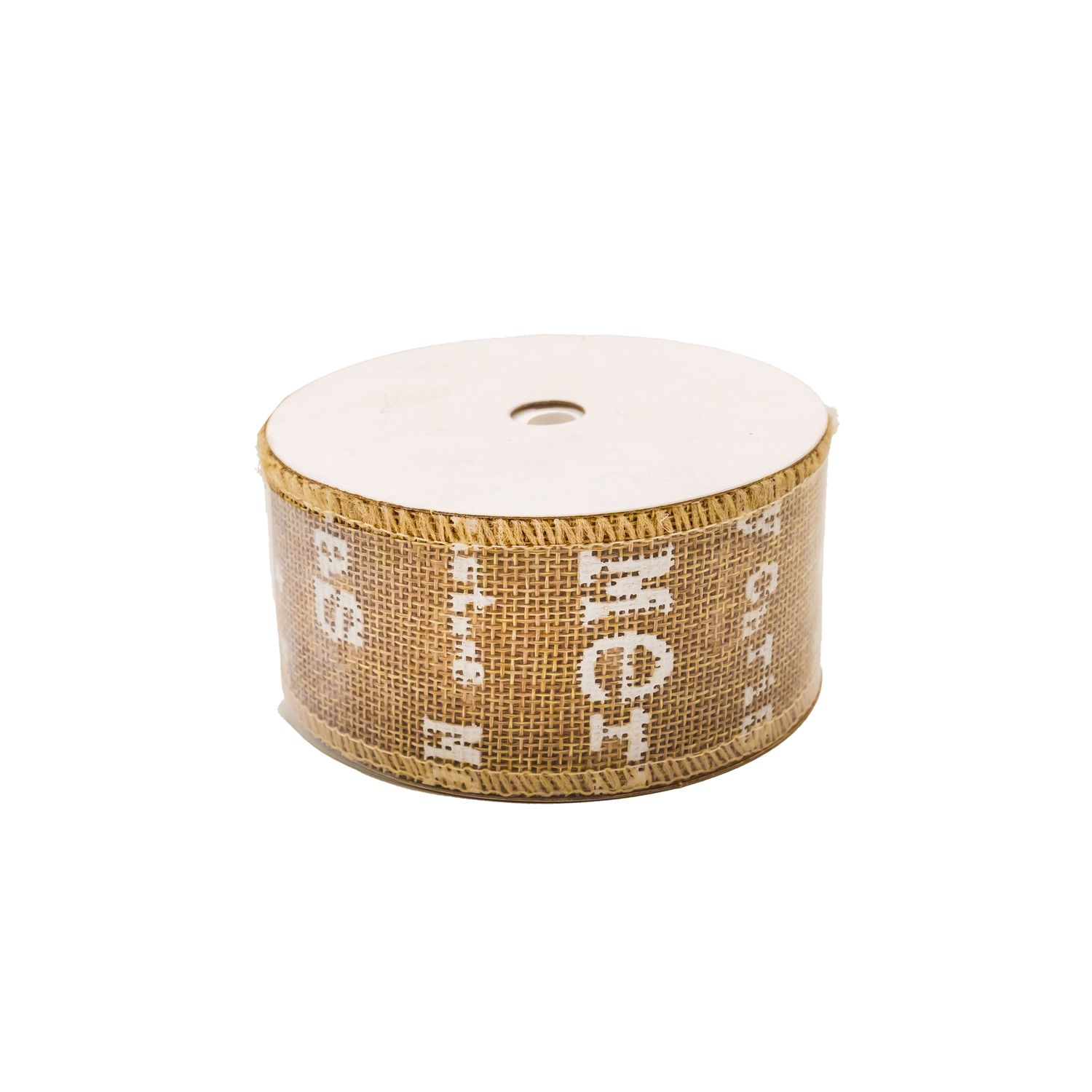 Ribbon - Burlap Merry Christmas 5cm, 10yd