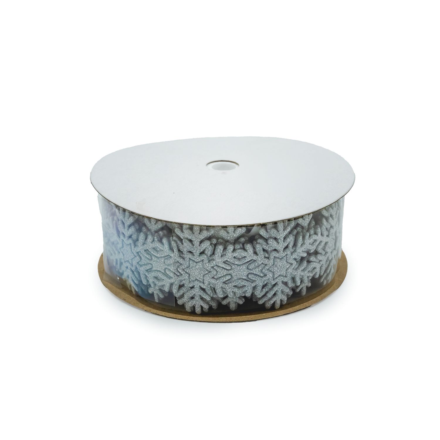 Ribbon - White Snowflake 3.6cm, 10yd