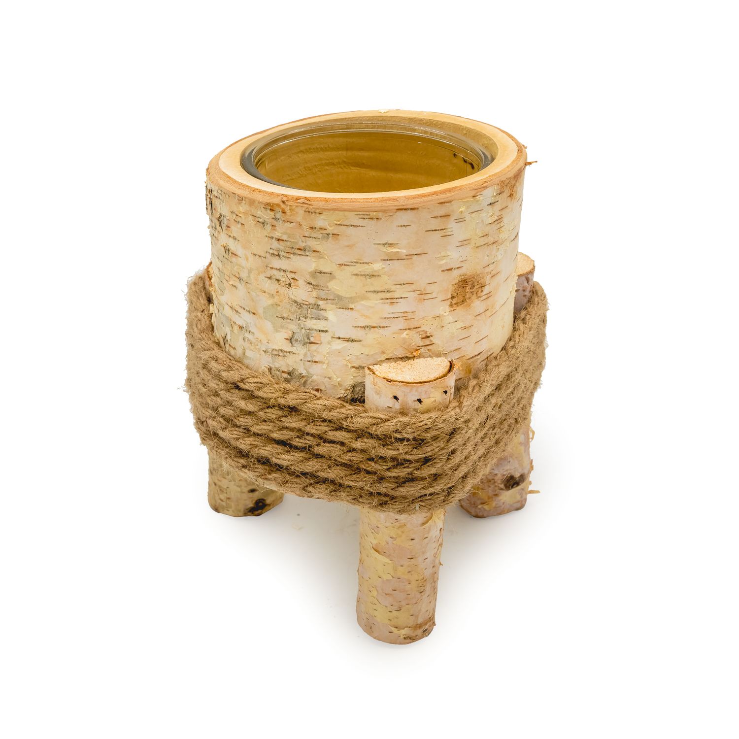 Candle Holder - Birch Pedestal Lrg.