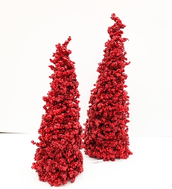 Red Berry Christmas Tree, Size: Small