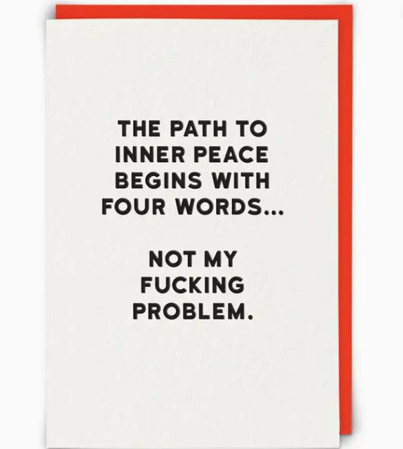 Friendship Card:  Inner Peace - Blank