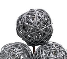 Kambu Ball: 8 cm Silver glitter