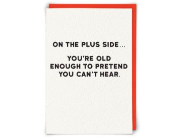 Birthday Card: Plus Side - Blank