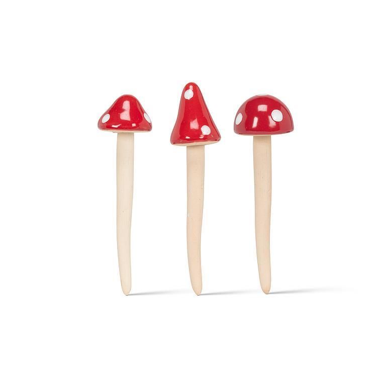 Mini Red Cap Mushroom Stake 5&quot;