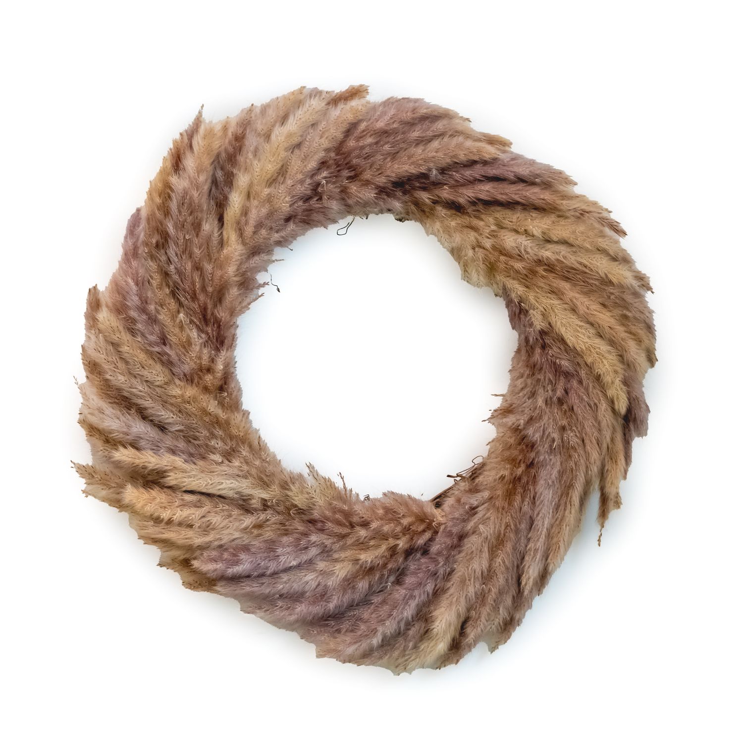 Pampas Grass Wreath - Natural 35.5cm