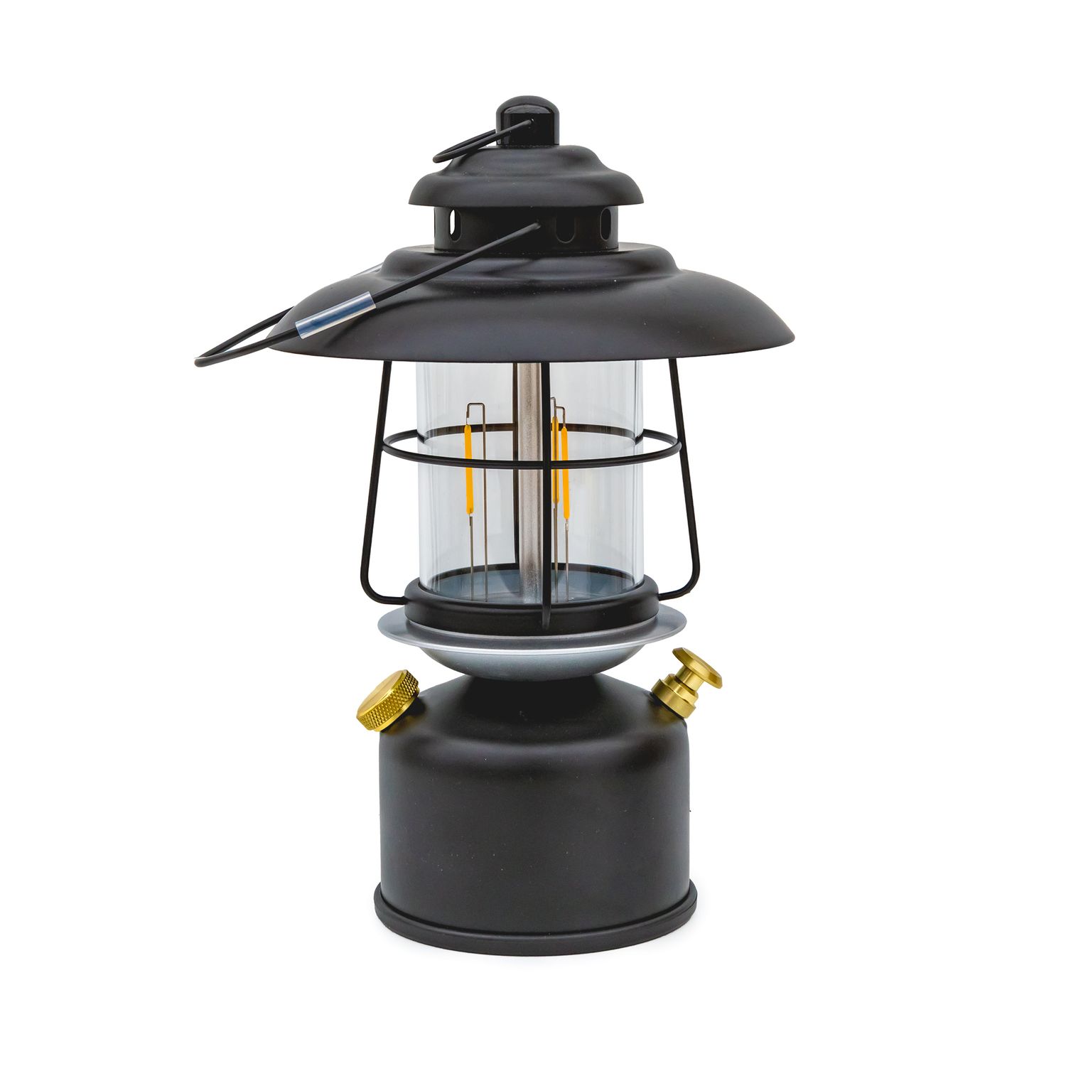 Lantern - LED Cottage USB, Color: Black