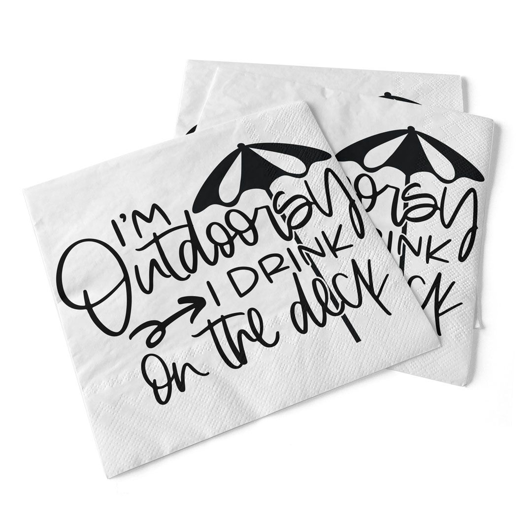 Napkin - Cocktail - I&#39;m Outdoorsy