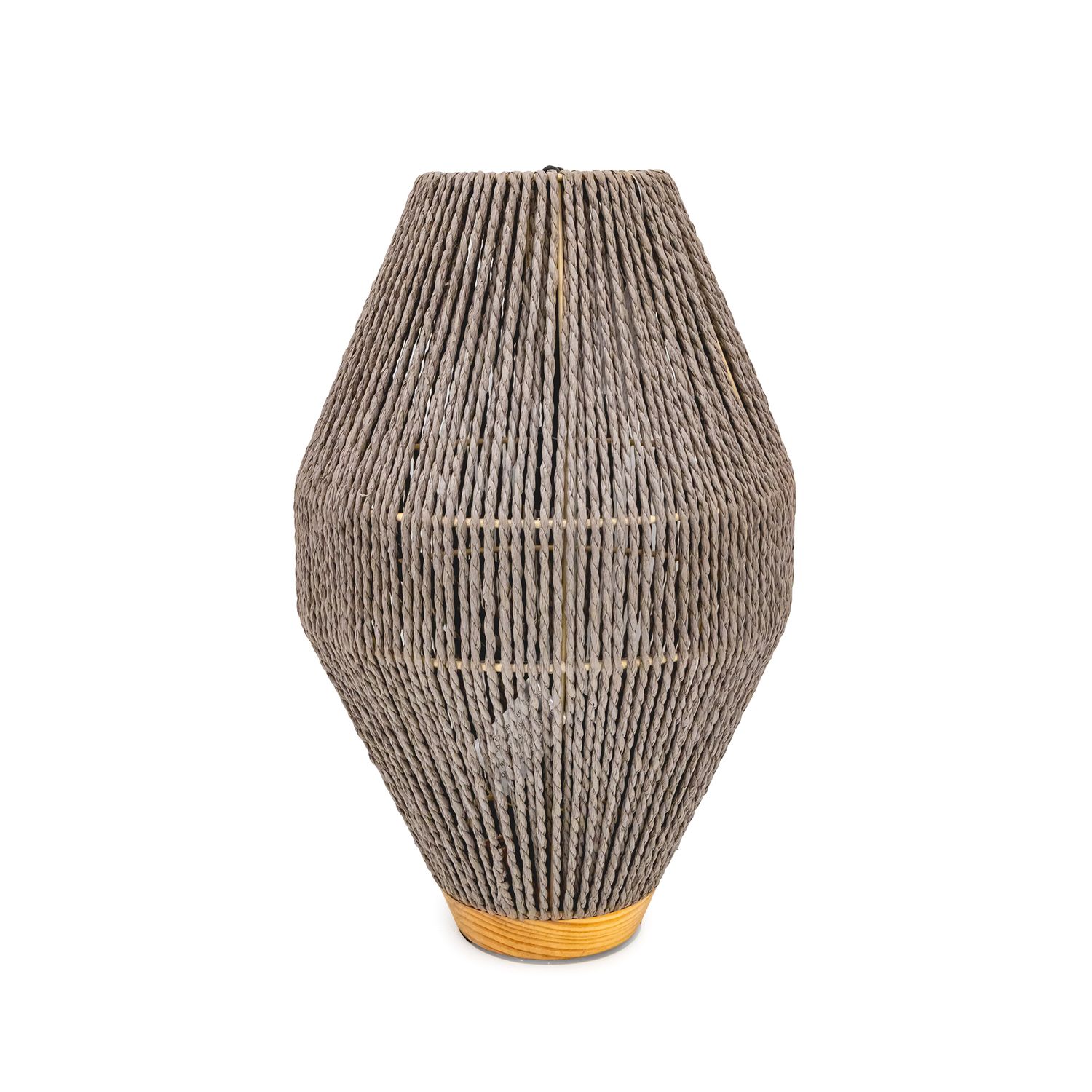 Table Lamp - Boho 22x35.5cm, Color: Grey