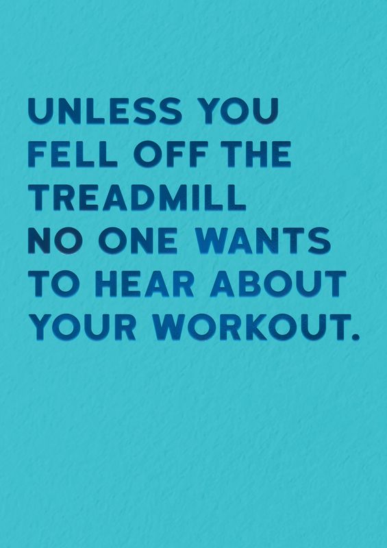 Friendship Card: Workout - Blank