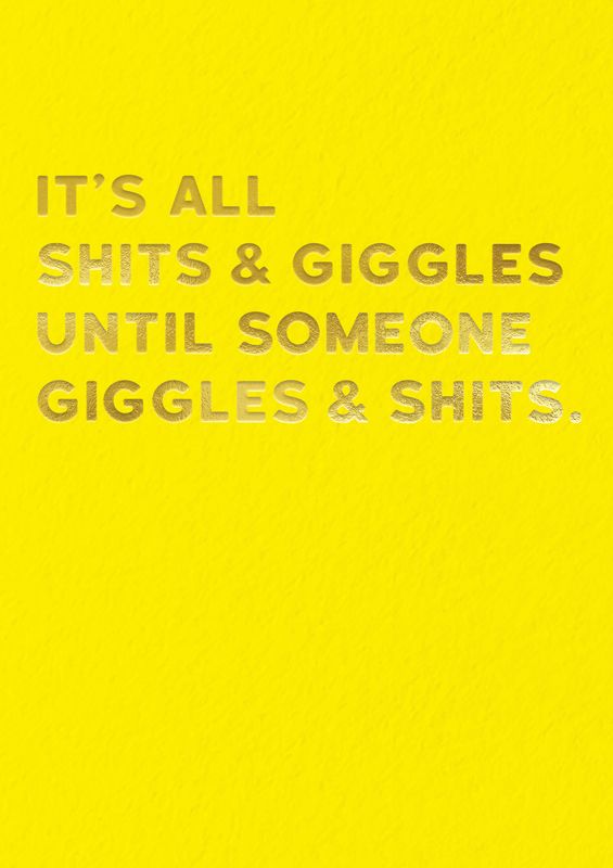 Friendship Card: Giggles - Blank
