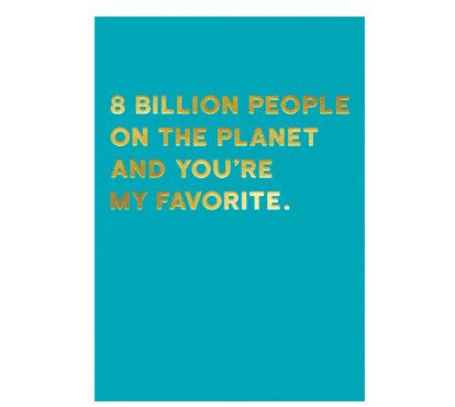 Friendship Card: Billion - Blank