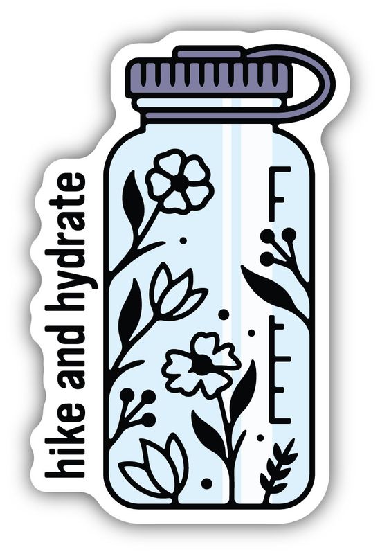 Sticker - Hike and Hydrate