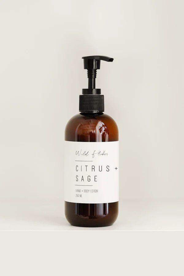 Hand + Body Lotion:, Variety: Citrus + Sage