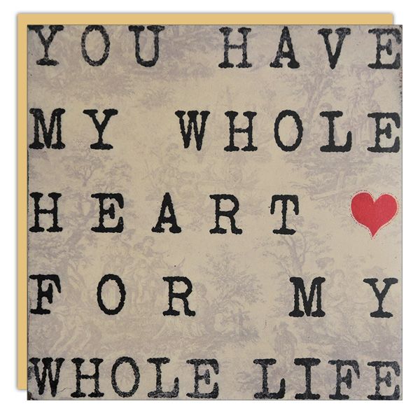 Love Card: Whole Life - blank