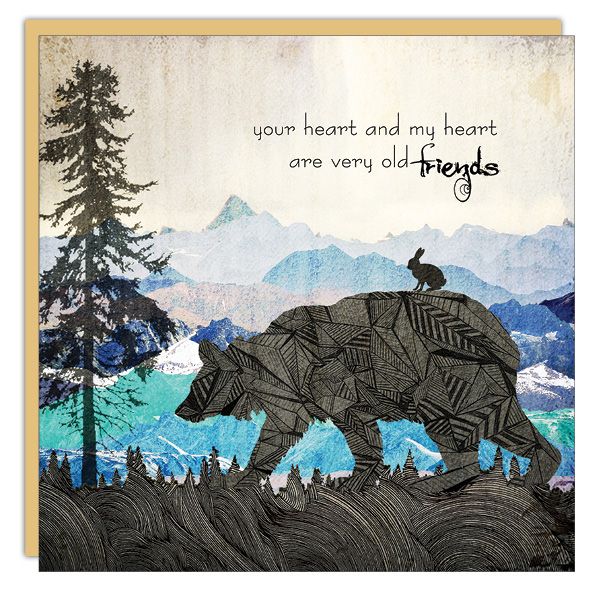 Friendship Card: Your Heart and My Heart - Blank
