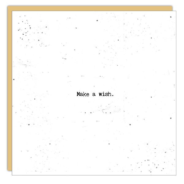 Birthday Card: Make a Wish - Blank