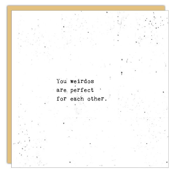 Wedding Card: Weirdos - blank