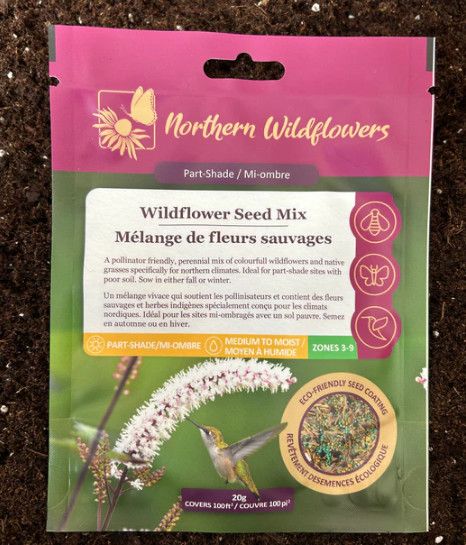 Wildflower Seed Mix  (NF seed pkg) - Part Shade - 20 g
