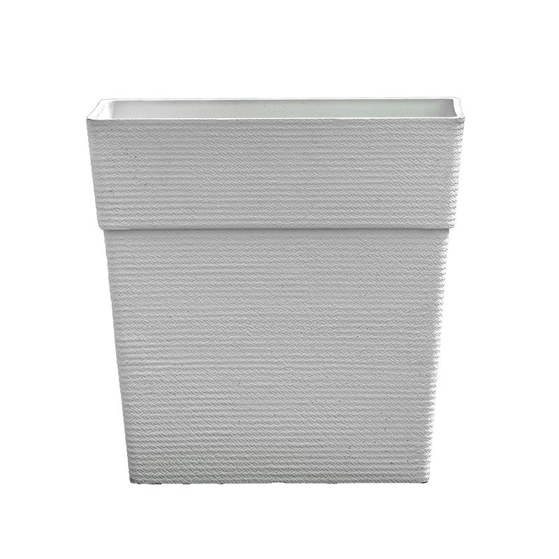 Planter - Traditional Rectangular 23.5&quot;w x 23.5&quot;h White