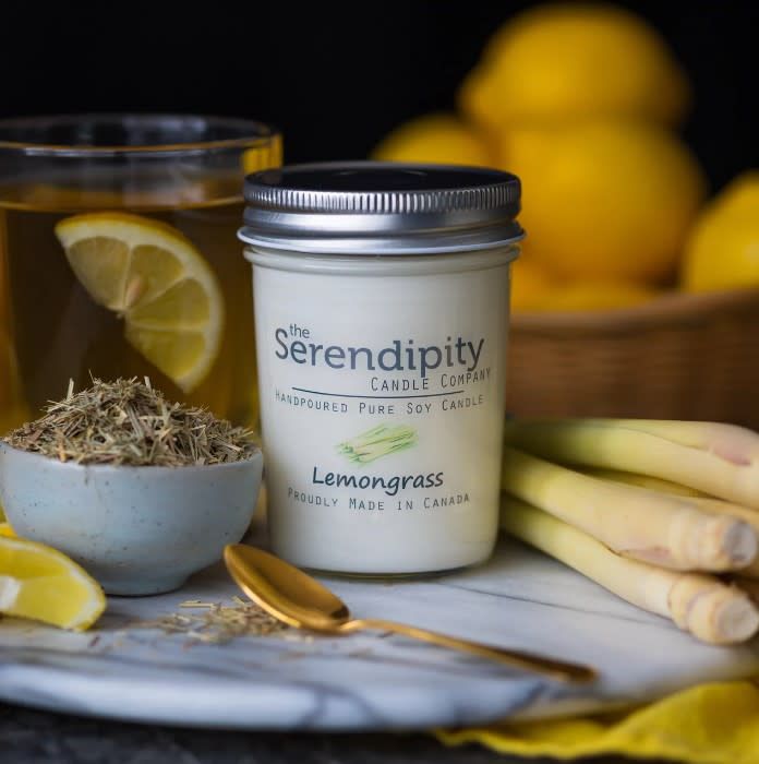 Soy Candle - Lemon Grass, Size: 8 oz