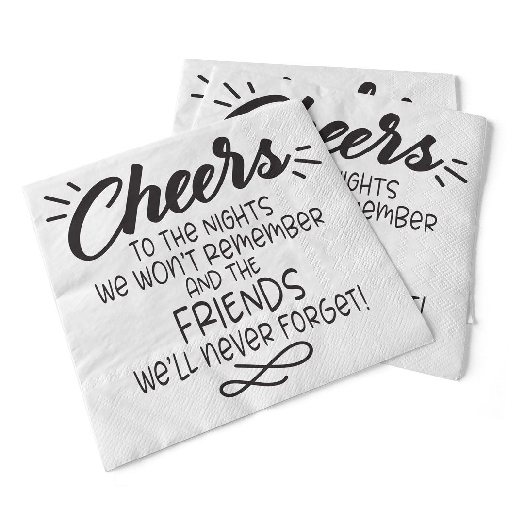Napkin - Cocktail - Cheers to the Night