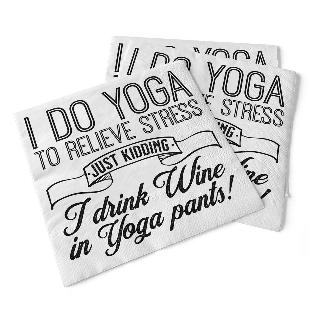 Napkin - Cocktail - I do Yoga