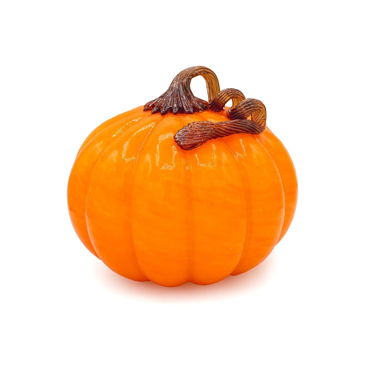 Glass Pumpkin Orange LRG