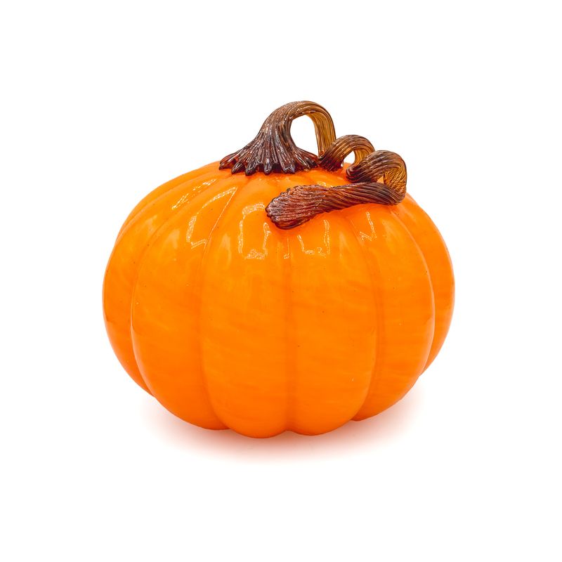 Glass Pumpkin Orange LRG