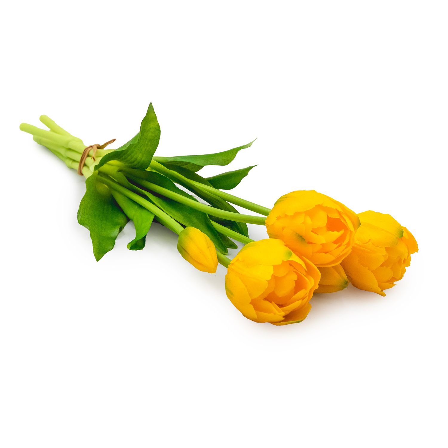 Faux Peony Tulip - Yellow