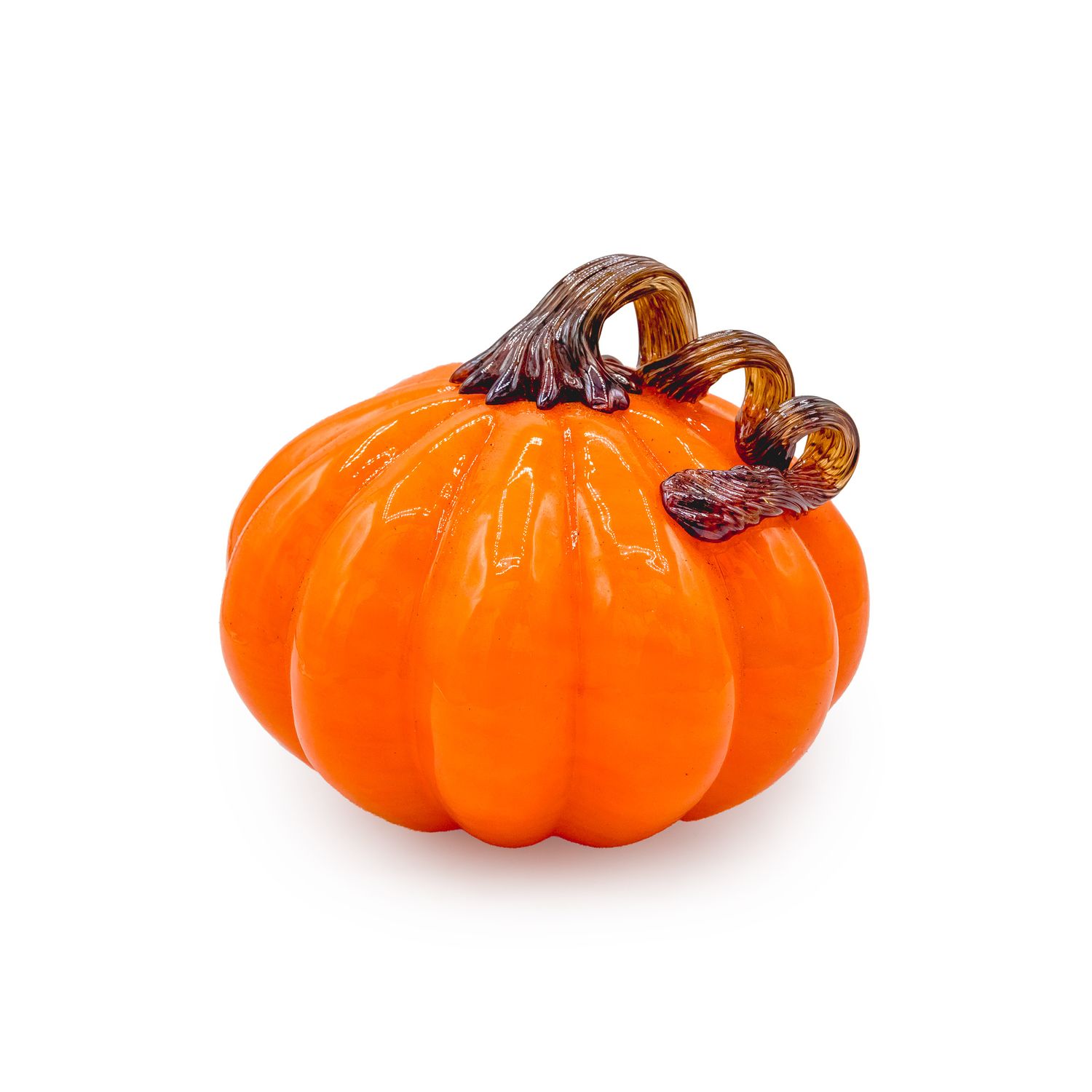Glass Pumpkin Orange MED