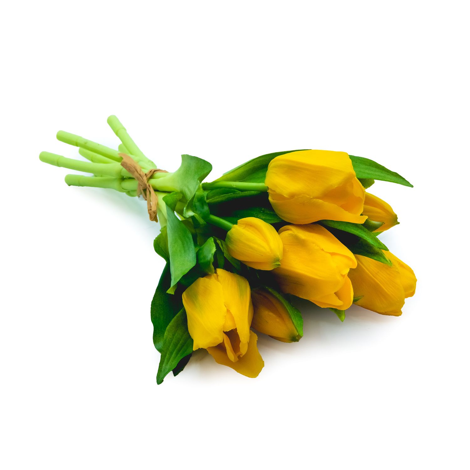 Faux Tulip Bunch- Yellow