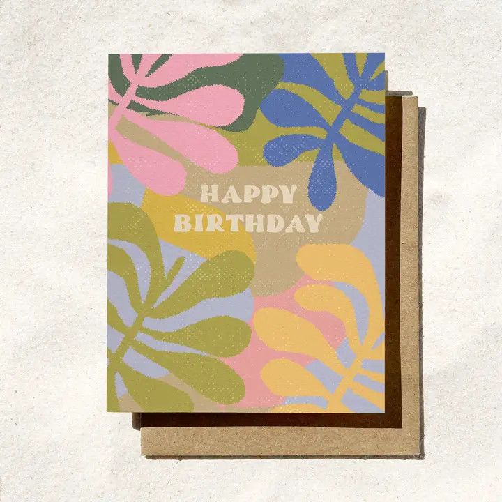 Birthday Card - Floral Happy Birthday