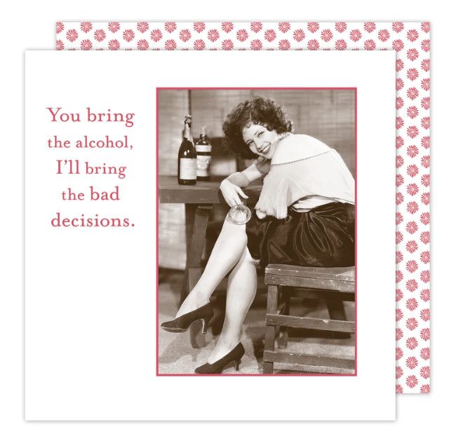 Napkin - Cocktail -, Detail: Bad Decisions