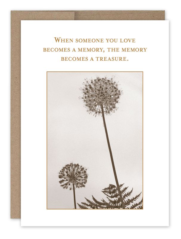 Sympathy Card: Memory Treasure