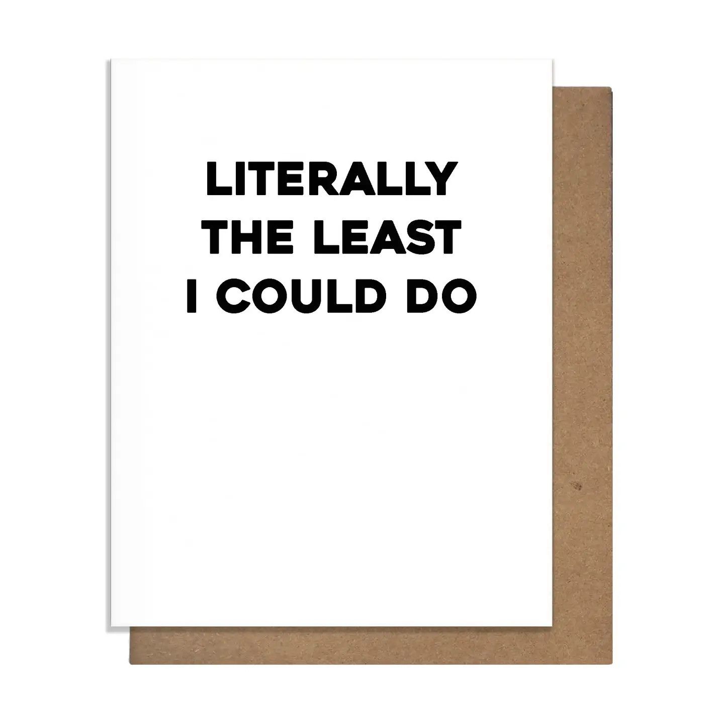 Birthday Card - Literally Least