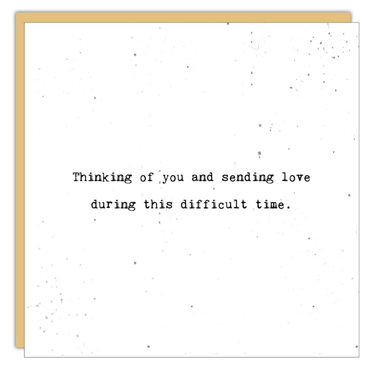 Sympathy Card: Sending Love - blank