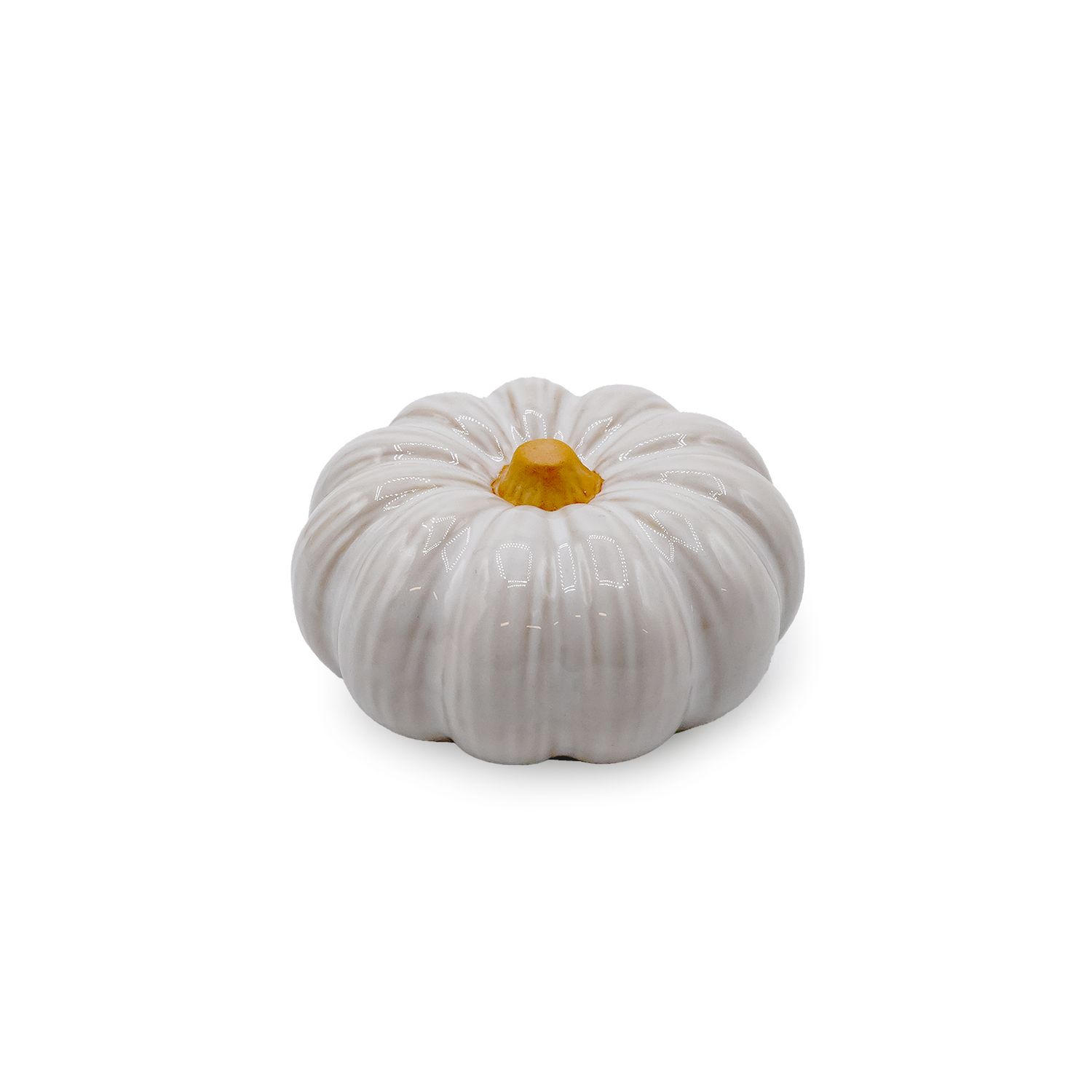 Ceramic Pumpkin White - Mini