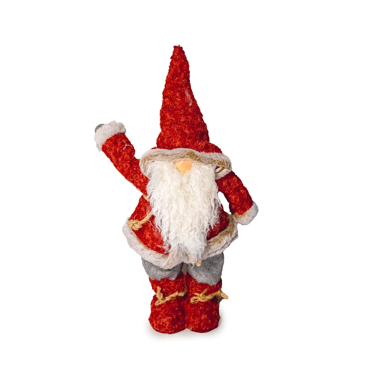 Jolly Plush Santa - Red