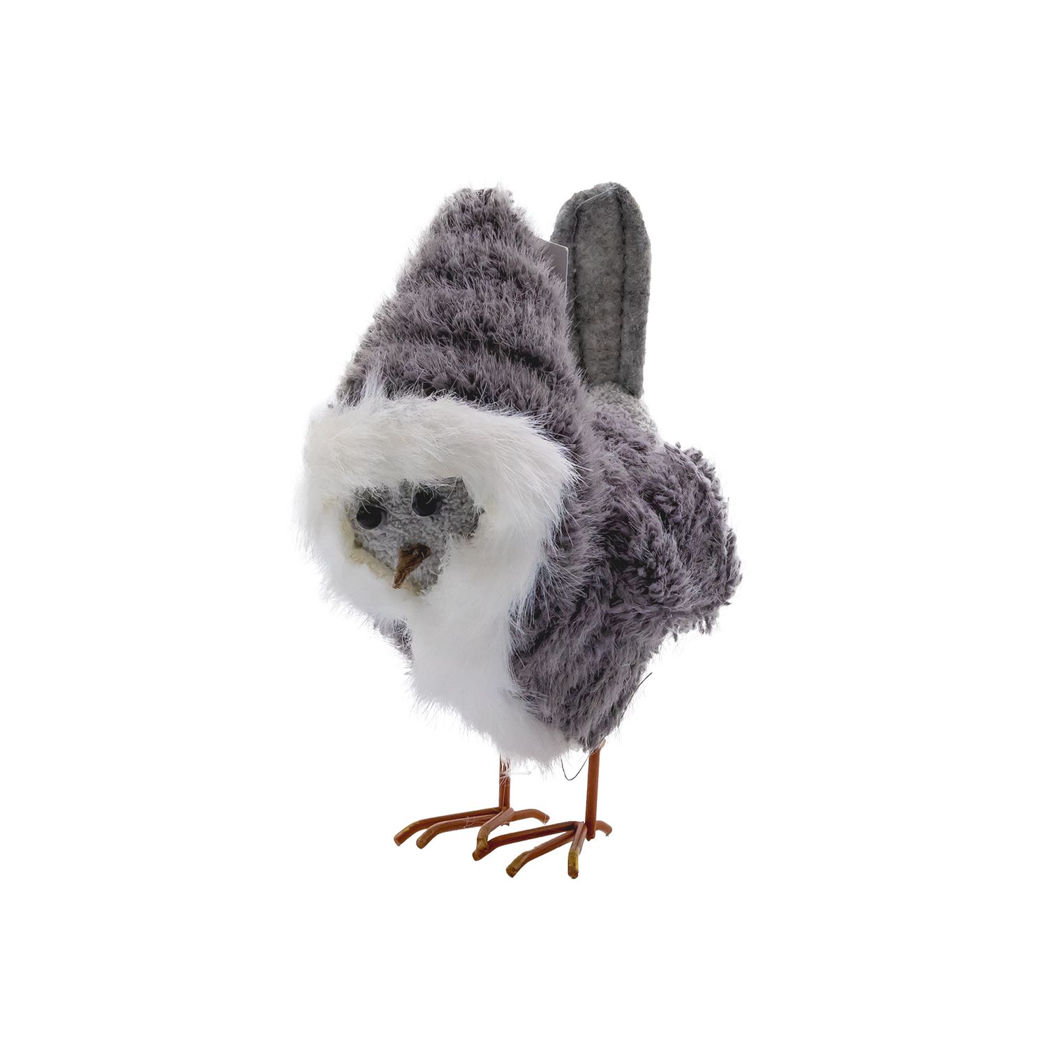 Standing Bird Grey 12.5*9*15
