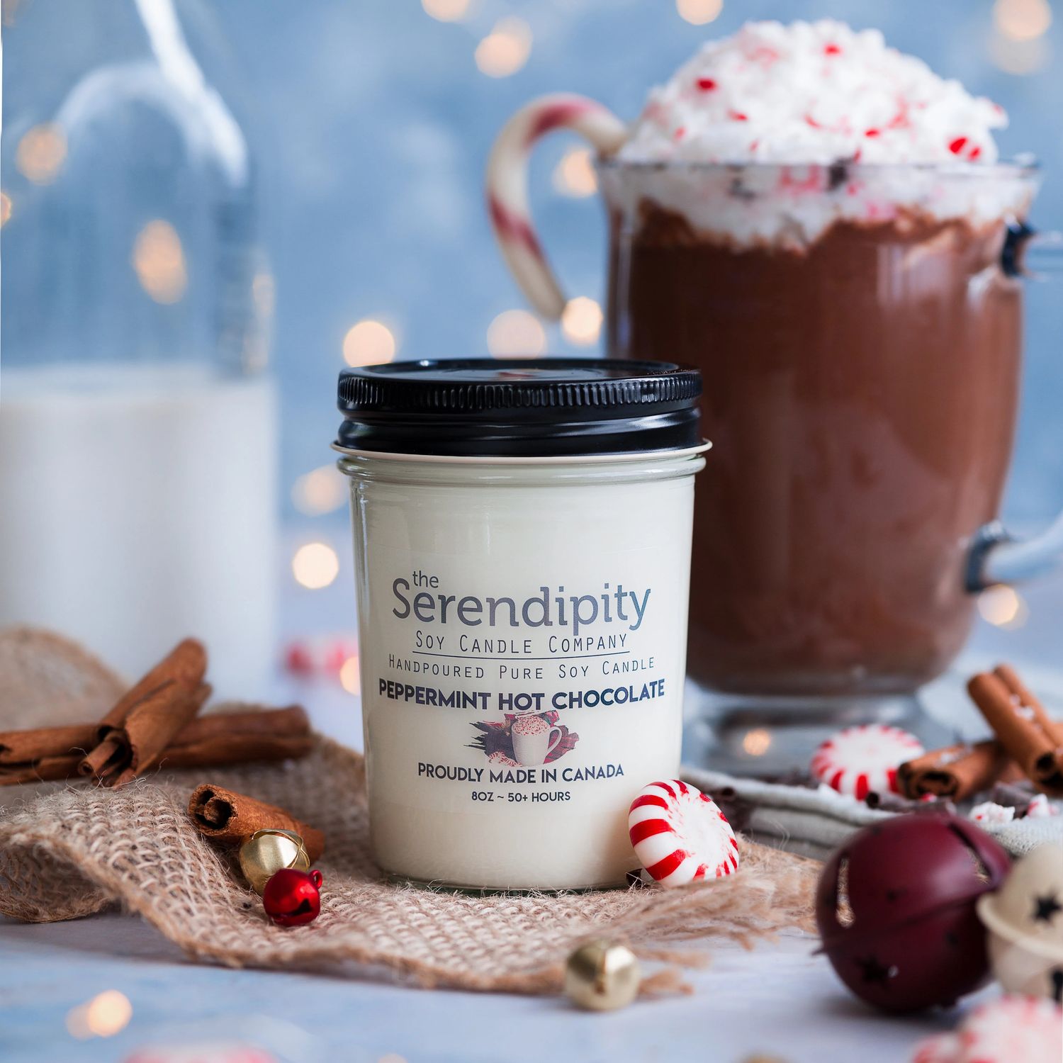 Soy Candle - Peppermint Hot Chocolate 8oz