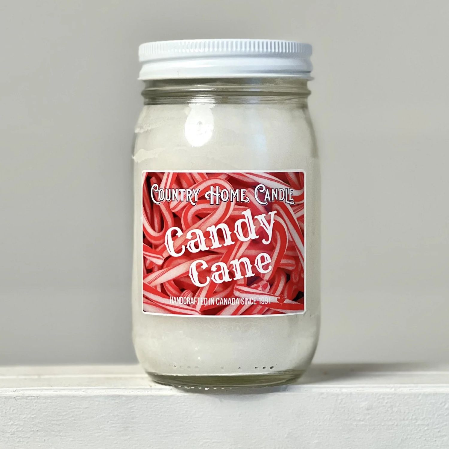 Candle 16 oz. Candy Cane